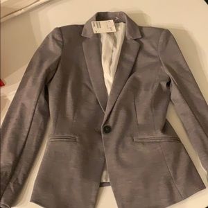 New blazer from H&M! Gray, silky inside size 6